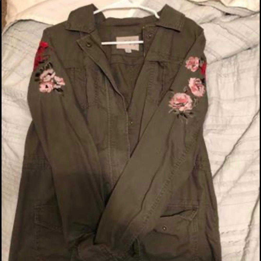 Military Jacket with sleeve detail.